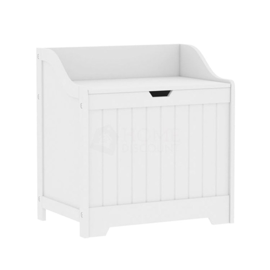 Baby & Nursery littlehelper Toy Box | Kids Large Wooden Toy Box With Slow Release Hinge | Ottoman | Blanket Box | White