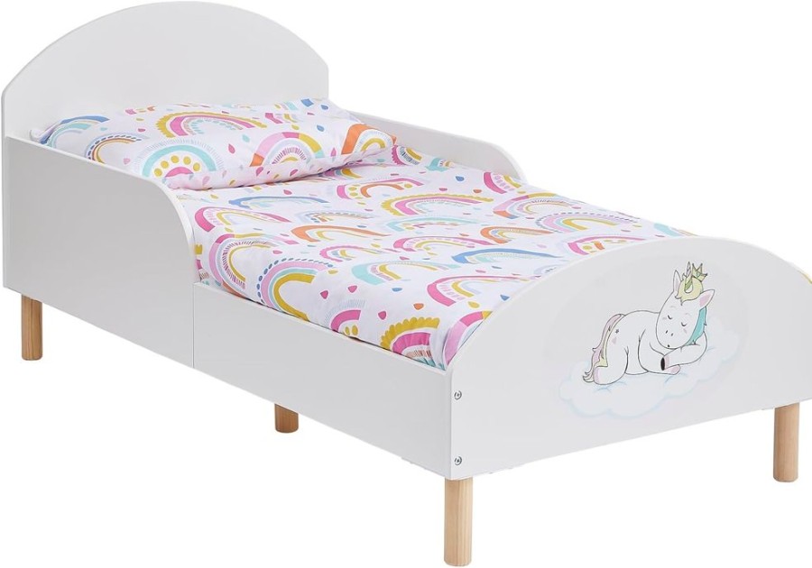 Toddler Furniture & Accessories littlehelper Toddler Beds | Unicorn Children'S Bed With Side Protectors | Toddler Bed | 18M - 5 Years