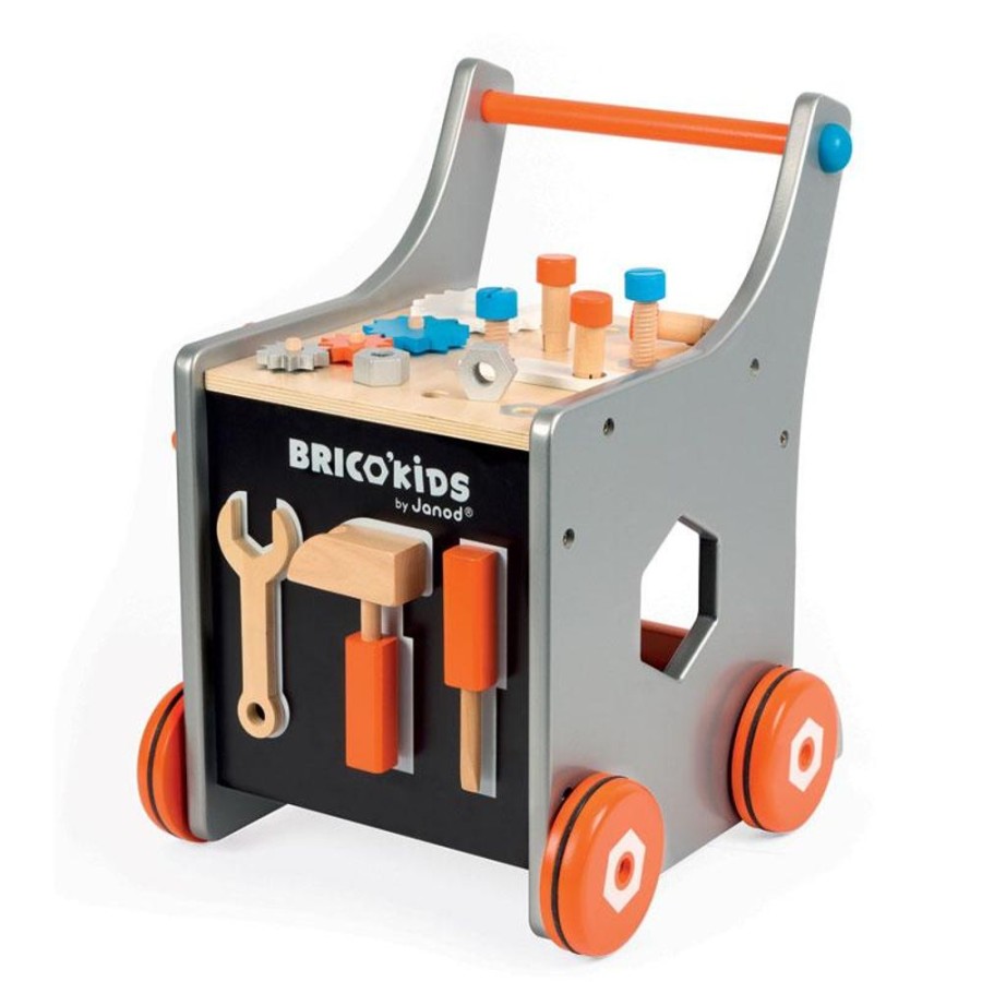 Playtime littlehelper Wooden Toys | Entertainers & Walkers | Brico Kids Magnetic Diy Trolley | Walkers