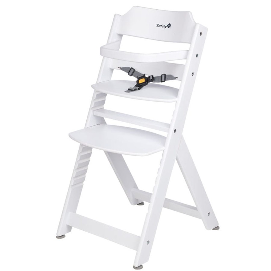 Mealtime littlehelper | Grow-With-Me 3-In-1 Adjustable Height Wooden High Chair & Tray | White | 6M - 10 Years