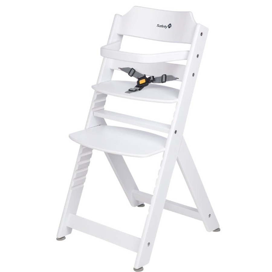 Mealtime littlehelper | Grow-With-Me 3-In-1 Adjustable Height Wooden High Chair & Tray | White | 6M - 10 Years