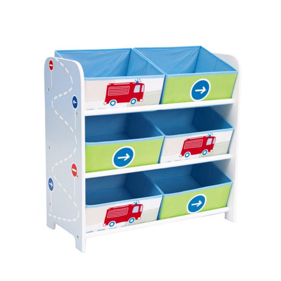 Toddler Furniture & Accessories littlehelper | Trucks N Tractors Storage Box | Toy Storage Unit | Kids Storage