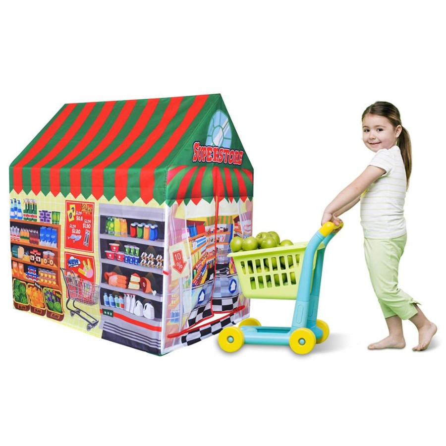 Playtime littlehelper Role Play Toys | Children'S Pop-Up Wendy House | Supermarket Play Tent | Den