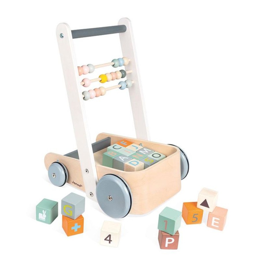 Playtime littlehelper Montessori Toys & Products | Entertainers & Walkers | Sweet Cocoon Cart With Abc Blocks | Walkers