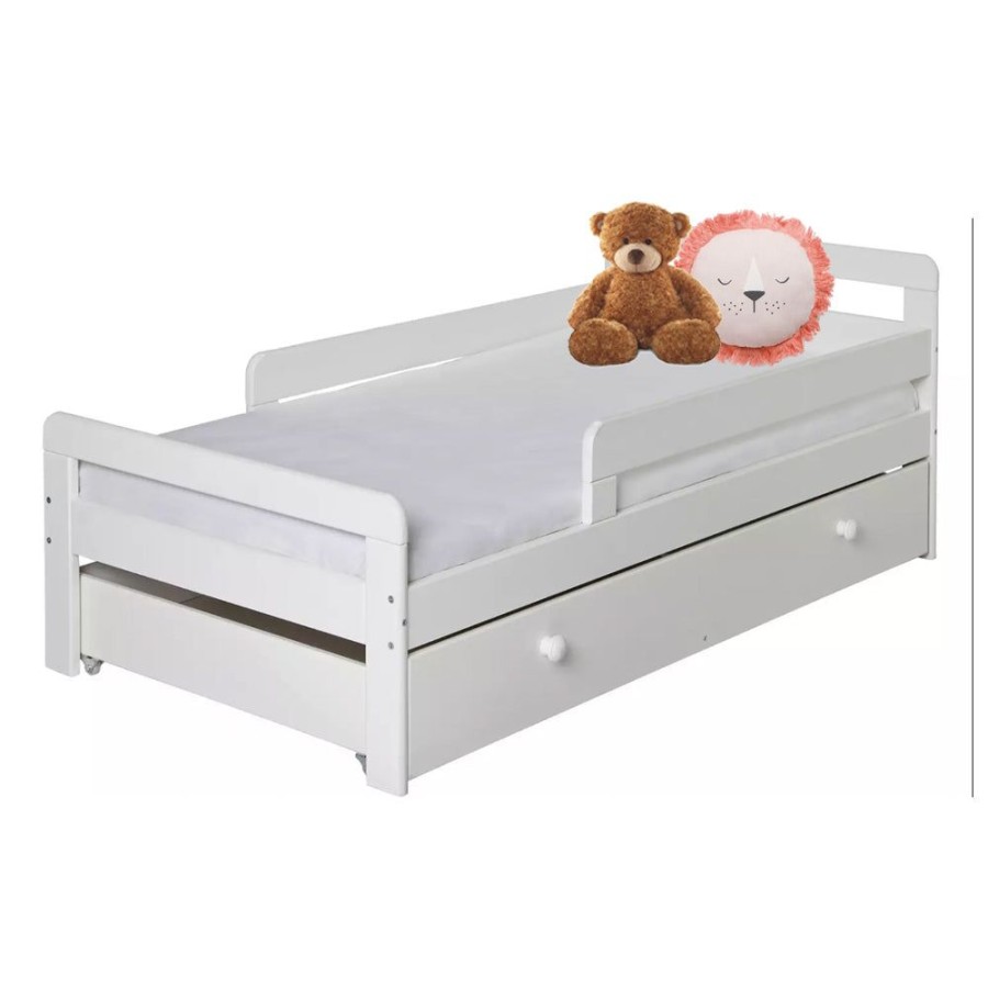 Toddler Furniture & Accessories littlehelper Toddler Beds | Eco-Conscious Solid Wood Toddler Bed With Underbed Storage Drawer | Beds For Toddlers | Kids Single Bed