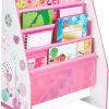 Toddler Furniture & Accessories littlehelper | Princess Pink 4 Tier Sling Bookcase | Childrens Bookcase | Kids Bookshelf