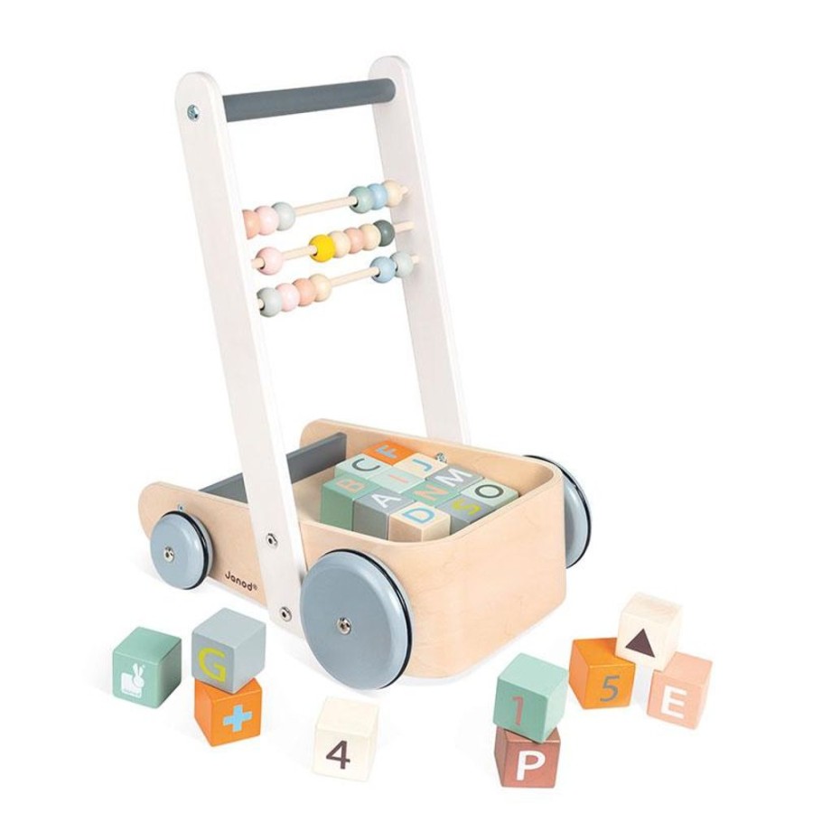 Baby & Nursery littlehelper Baby Gifts | Entertainers & Walkers | Sweet Cocoon Cart With Abc Blocks | Walkers