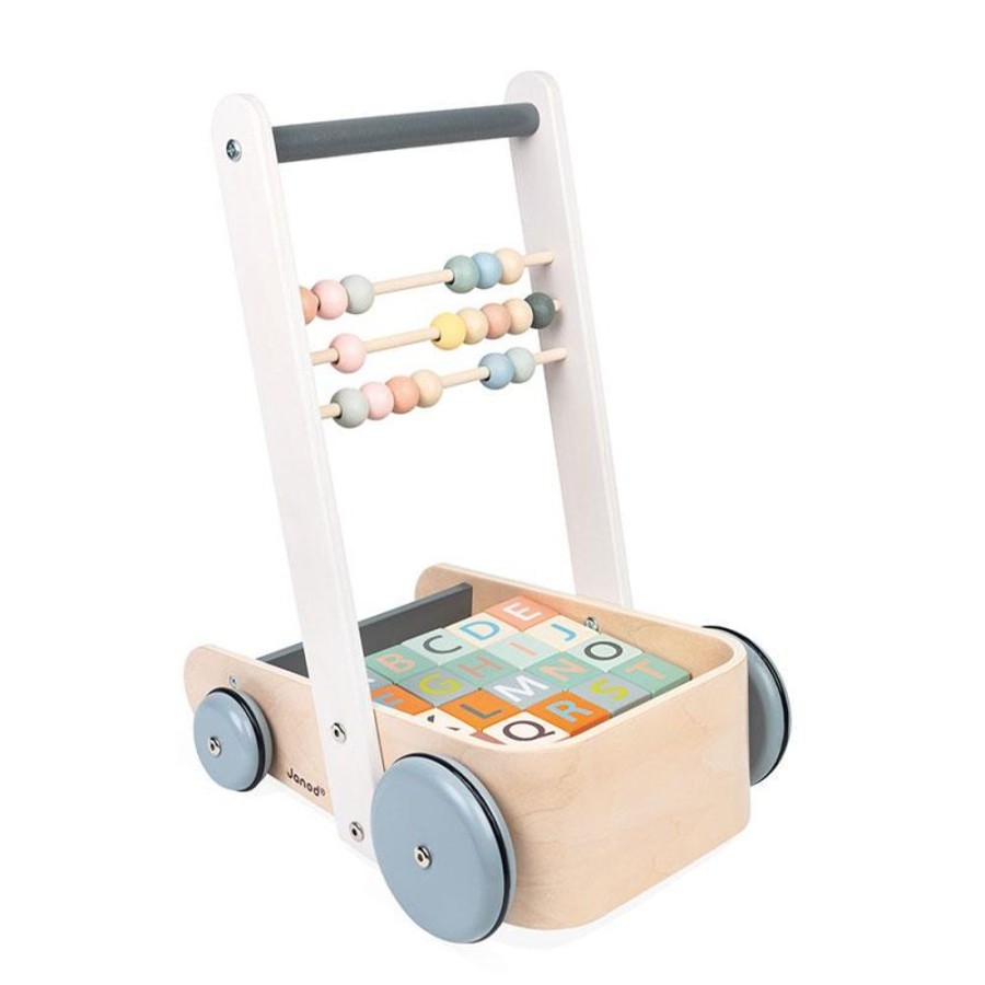 Baby & Nursery littlehelper Baby Gifts | Entertainers & Walkers | Sweet Cocoon Cart With Abc Blocks | Walkers