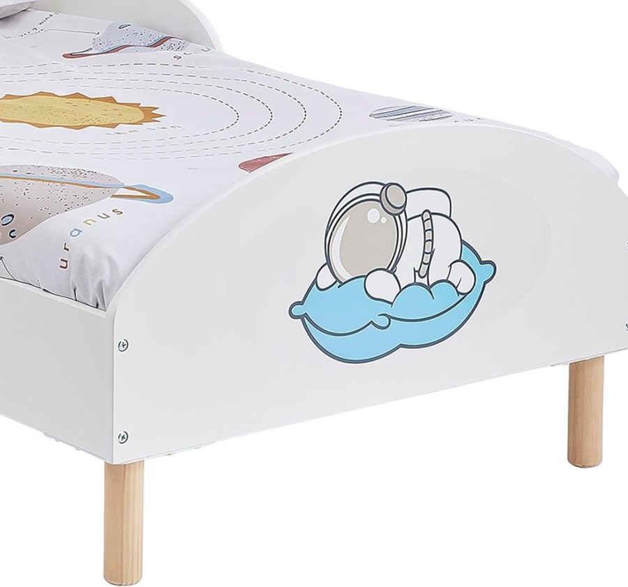 Toddler Furniture & Accessories littlehelper Toddler Beds | Spaceman Children'S Bed With Side Protectors | Toddler Bed | 18M - 5 Years