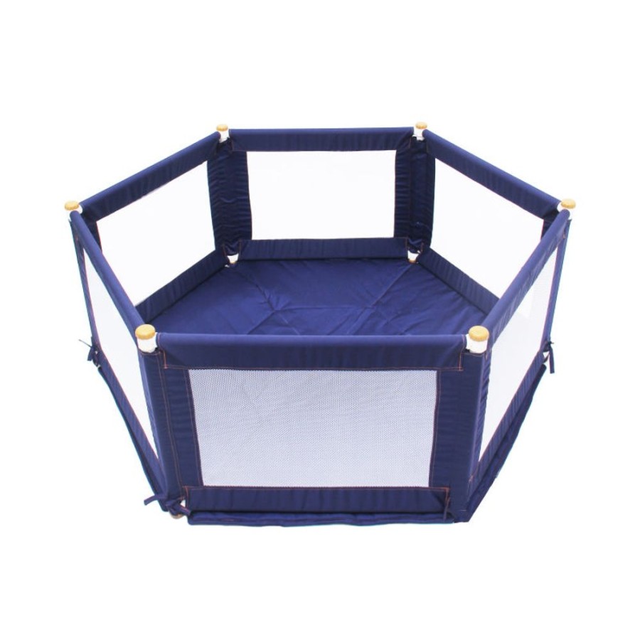 Baby & Nursery littlehelper Travel Cots | Easy Assemble | Portable Baby Playpen | Travel Cot | Baby Playmat - Blue | 1.6 X 1.4M