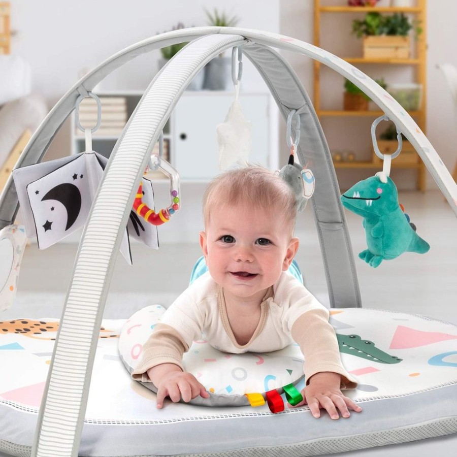 Baby & Nursery littlehelper Baby Changing Mats | 7-In-1 Five Senses Multipurpose Activity Baby Gym | Washable Baby Play Mat | 2 Detachable Non-Slip Mats