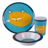 Mealtime littlehelper | Scratch Resistant Baby & Toddler Feeding Set | Baby Led Weaning | 3 Piece Kids Bowl & Plate | Felix Fox