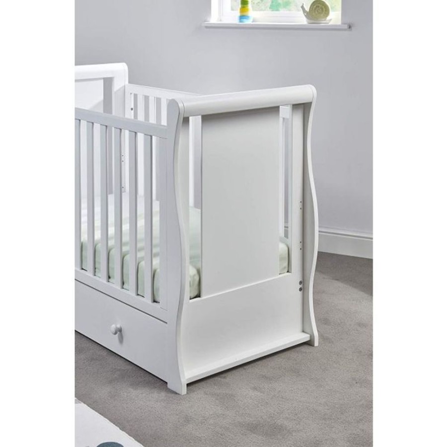 Toddler Furniture & Accessories littlehelper Toddler Beds | Willow Cot Bed With Drawers | Daybed | Toddler Bed | Pearl White