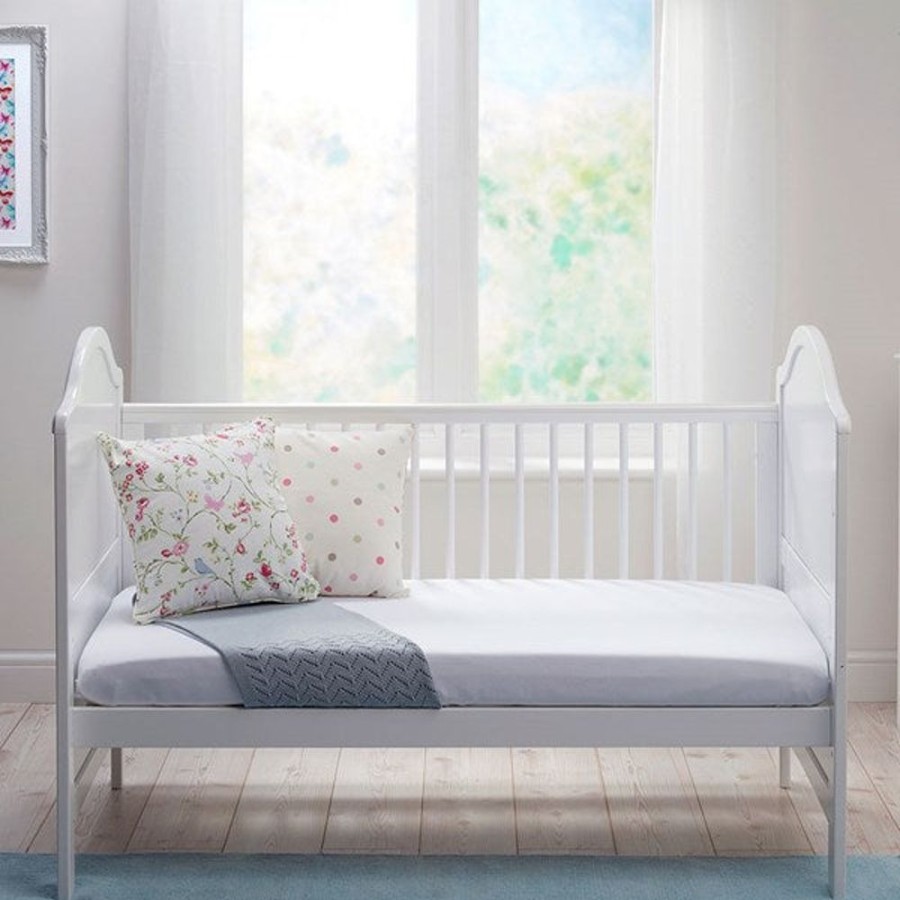 Baby & Nursery littlehelper Cot Beds | Eco-Conscious 3-In-1 Cot Bed | Toddler Bed | Day Bed | White | Eclipse Collection