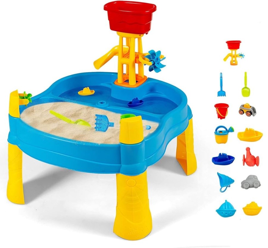 Playtime littlehelper Sand & Water Table | 2-In-1 Indoor & Outdoor Sand & Water Table | 12Pc Accessory Set | 3 Years +