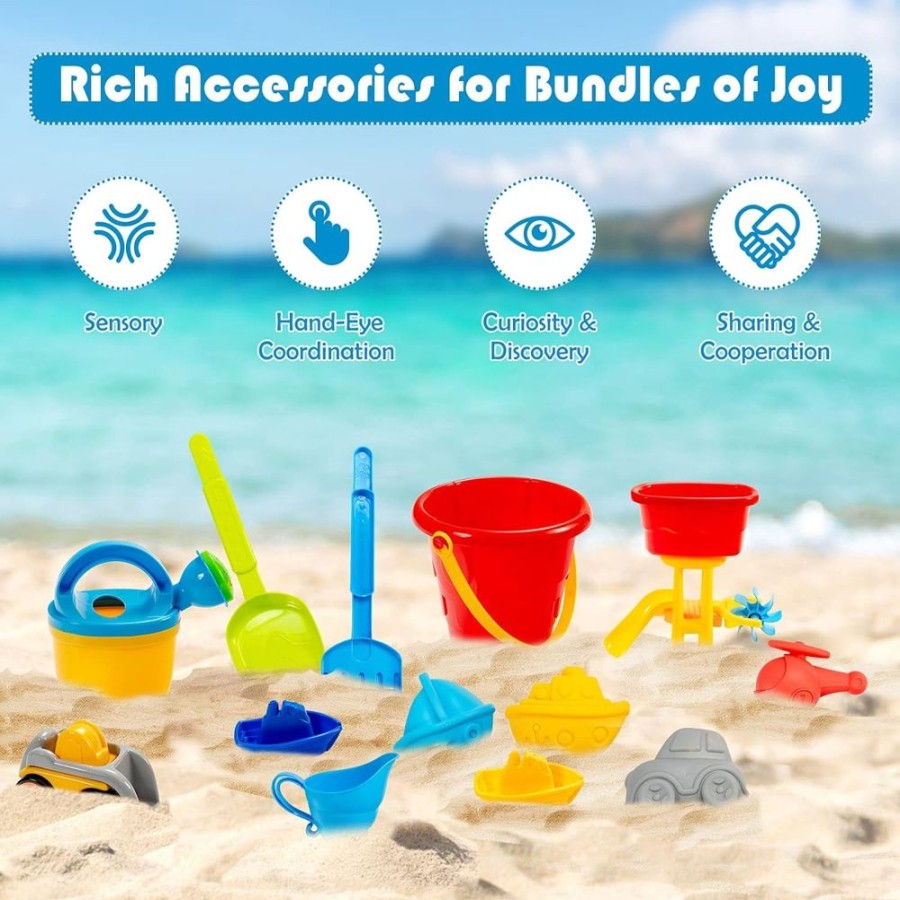 Playtime littlehelper Sand & Water Table | 2-In-1 Indoor & Outdoor Sand & Water Table | 12Pc Accessory Set | 3 Years +