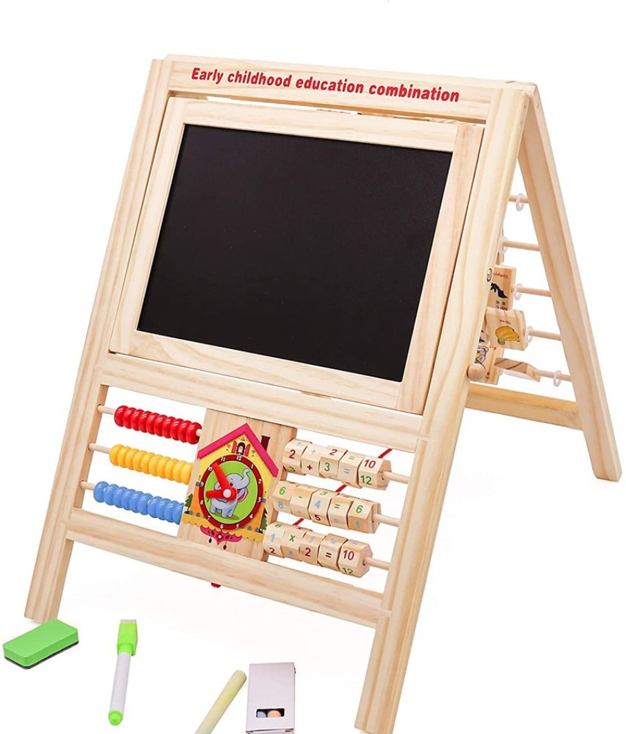 Toddler Furniture & Accessories littlehelper | 7-In-1 Children'S Easel & Educational Toy | Children'S Multi-Activity Wooden Toy