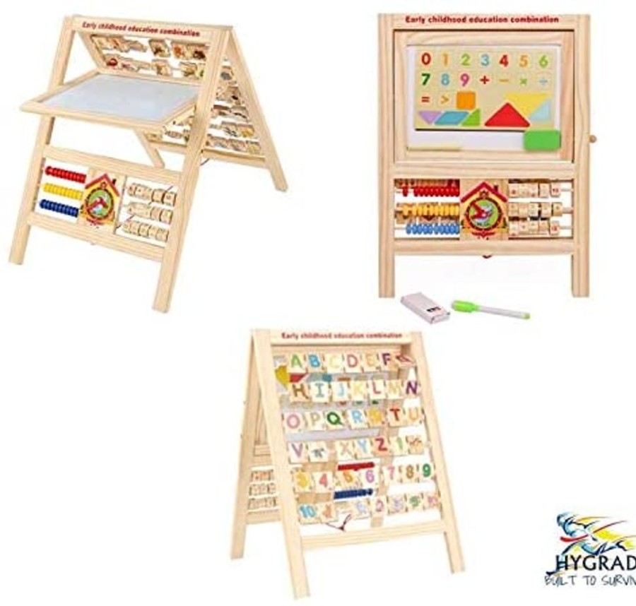 Toddler Furniture & Accessories littlehelper | 7-In-1 Children'S Easel & Educational Toy | Children'S Multi-Activity Wooden Toy