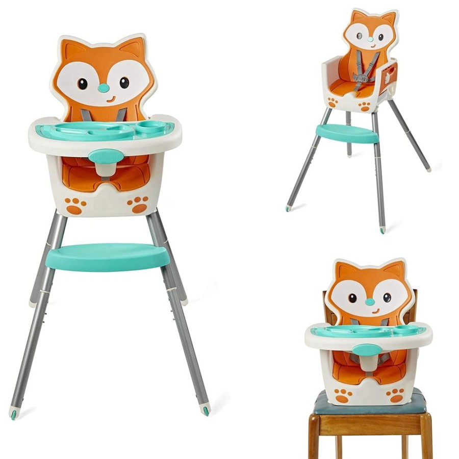 Mealtime littlehelper | 7-In-1 Grow-With-Me Reclining Baby High Chair, Low Chair & Booster Seat For Chairs | Mr Fox