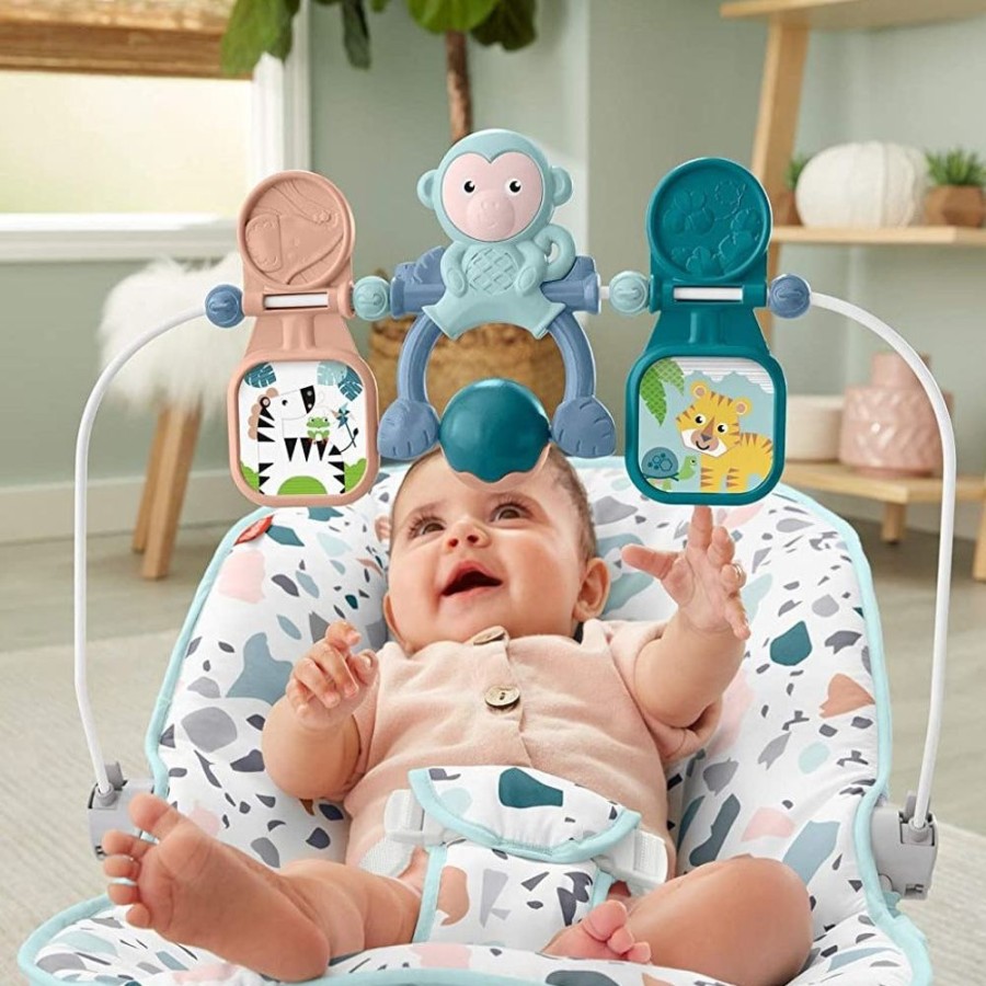 Baby & Nursery littlehelper Baby Bouncers | Baby Rocker Bouncer | Vibrating Portable Rocking Chair | Pastel Colours | 0M+