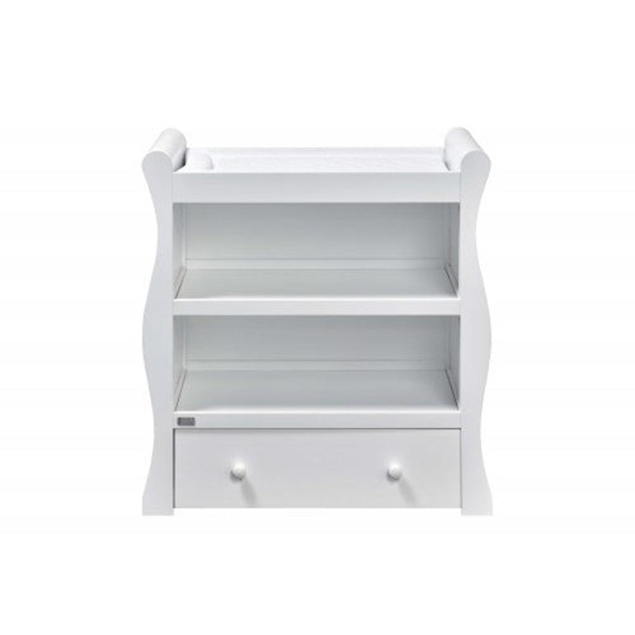 Baby & Nursery littlehelper Changing Units | Chest Of Drawers | Open Baby Changing Unit With Drawer | Willow Collection | White