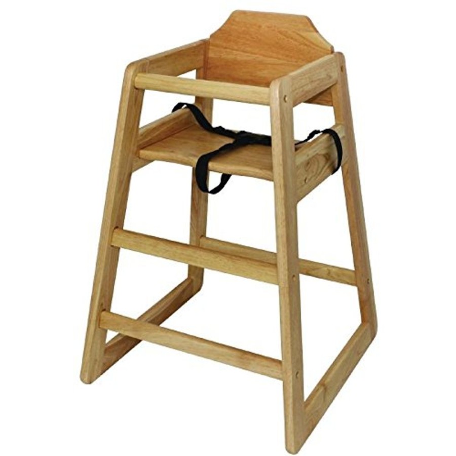 Mealtime littlehelper | Solid Eco Conscious Wooden Cafe Restaurant High Chair | Safety Harness | Baby Led Weaning | Natural