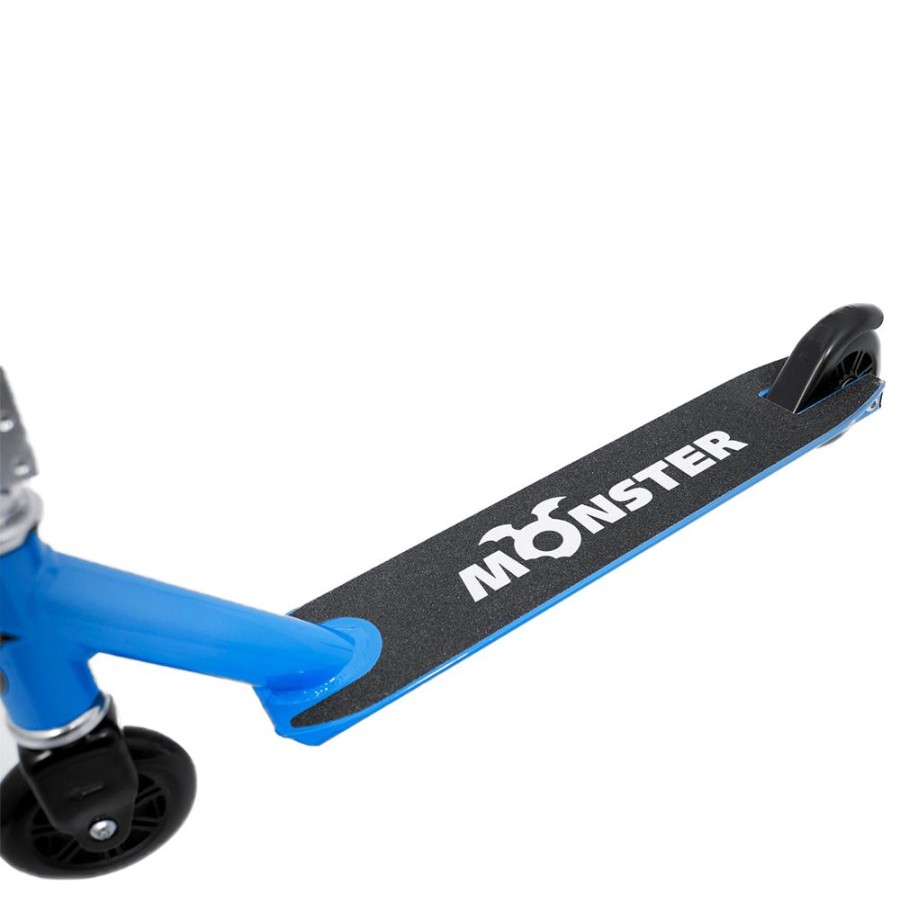 Playtime littlehelper Balance Bikes | Lightweight Monster Pro Scooter With Aluminium Deck| Push, Kick & Jump Stunt Scooter | Blue