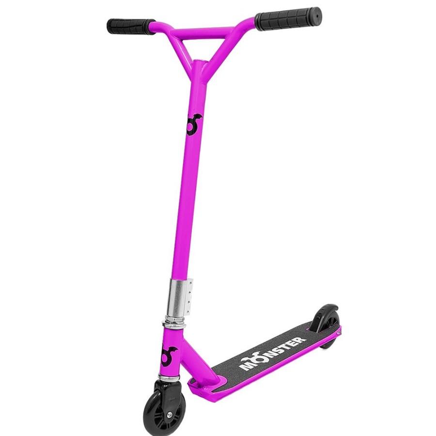 Playtime littlehelper Balance Bikes | Lightweight Monster Pro Scooter With Aluminium Deck| Push, Kick & Jump Stunt Scooter | Pink