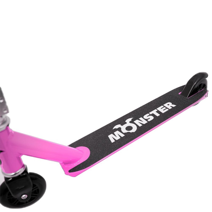 Playtime littlehelper Balance Bikes | Lightweight Monster Pro Scooter With Aluminium Deck| Push, Kick & Jump Stunt Scooter | Pink