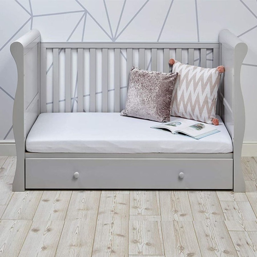 Baby & Nursery littlehelper Cot Beds | Willow Cot Bed With Drawers | Wooden Daybed | Toddler Bed | Dove Grey