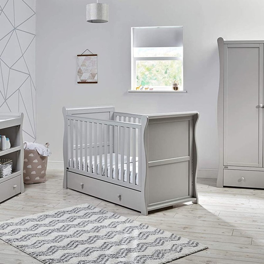 Baby & Nursery littlehelper Cot Beds | Willow Cot Bed With Drawers | Wooden Daybed | Toddler Bed | Dove Grey