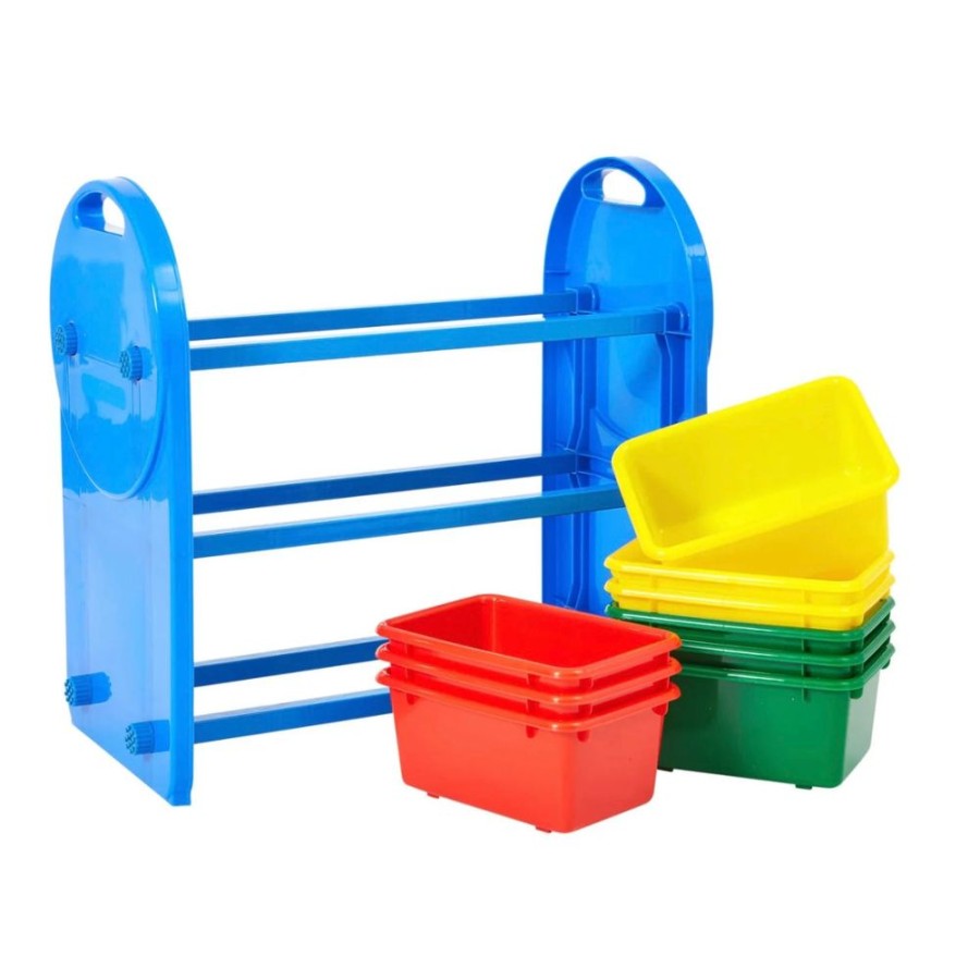 Baby & Nursery littlehelper Toy Box | Montessori Children'S 9-Bin Toy Storage Unit | Primary Colours