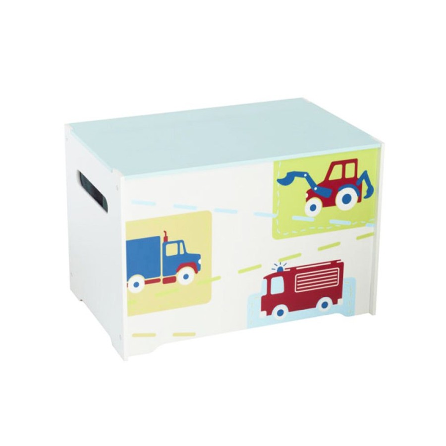 Baby & Nursery littlehelper Toy Box | Trucks 'N' Tractors Toy Box | Wooden Toy Box | Toy Storage Box