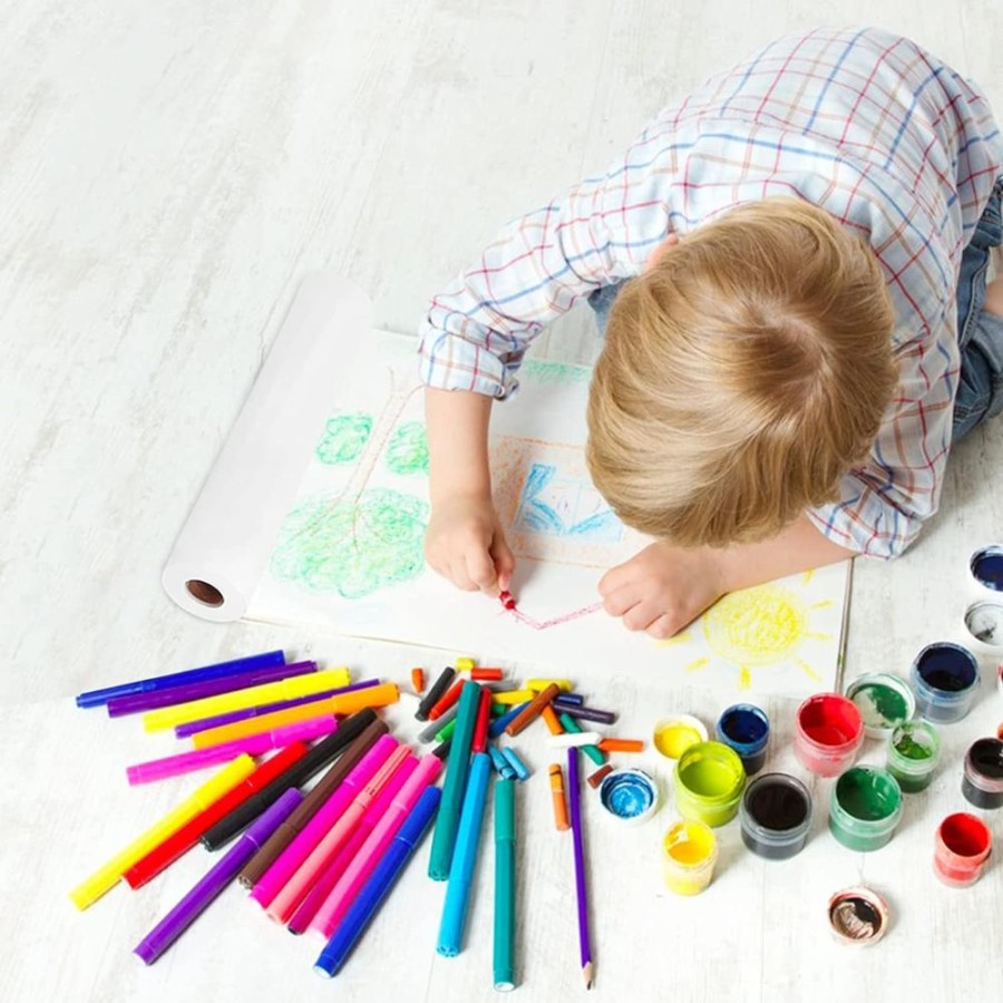 Toddler Furniture & Accessories littlehelper | White Easel And Table Paper | 30Cm Wide X 25M Long | 70Gsm