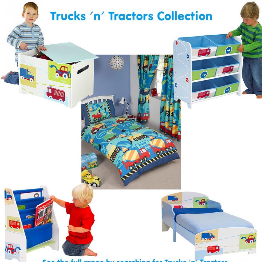 Baby & Nursery littlehelper Toy Box | Trucks N Tractors Storage Box | Toy Storage Unit | Kids Storage