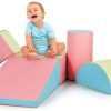 Playtime littlehelper Montessori Toys & Products | Indoor Soft Play Equipment | Montessori 5 Piece Foam Play Set | Soft Play Slide | 9M -3 Years