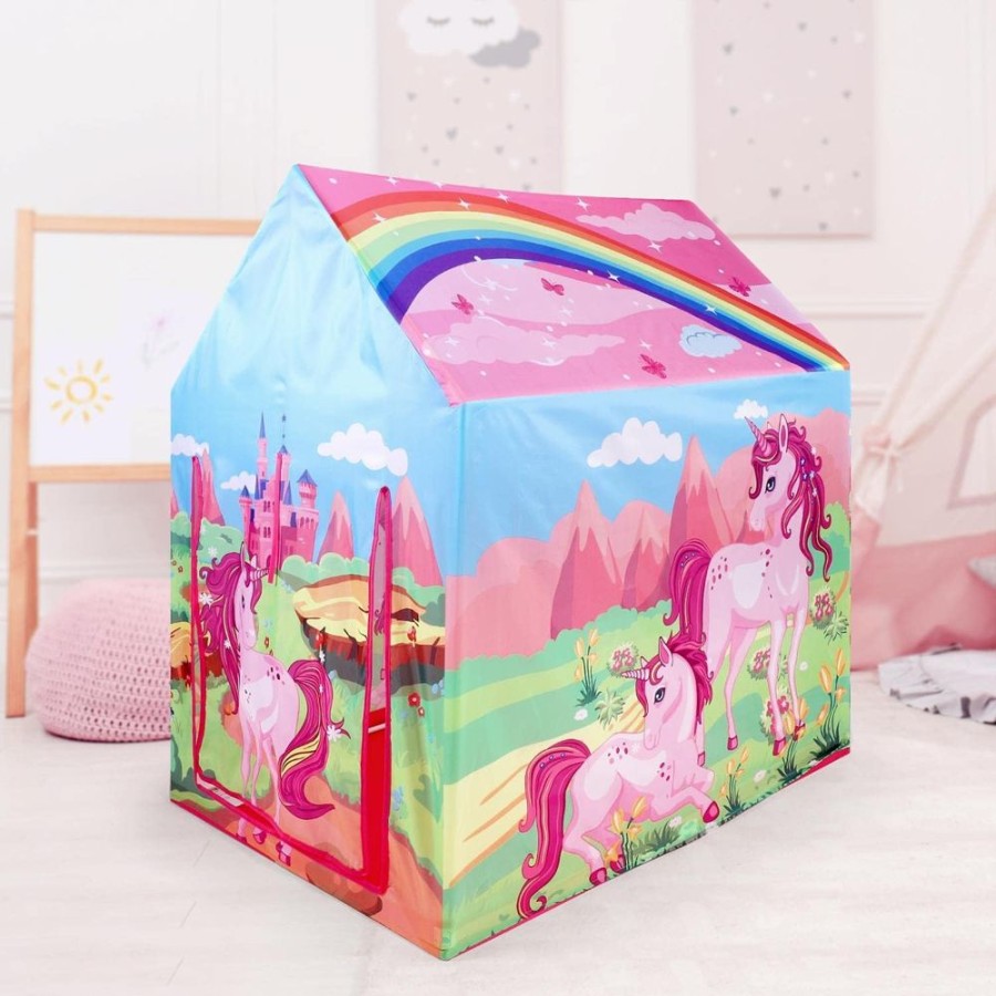 Playtime littlehelper Playhouses, Teepees & Dens | Children'S Pop-Up Unicorn Playhouse Tent | Role Play Fun | Den