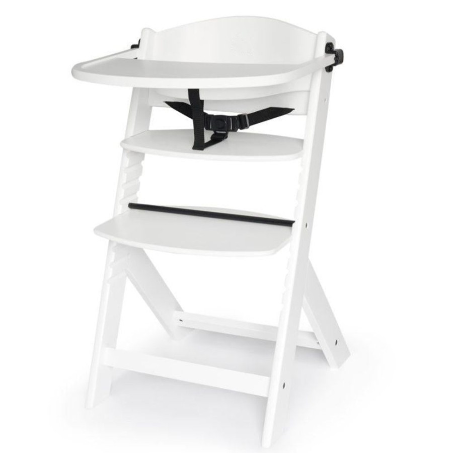 Mealtime littlehelper | Grow-With-Me Modern Eco-Wooden Highchair & Tray | Height Adjustable | Desk Chair | White | 6M - 10 Years