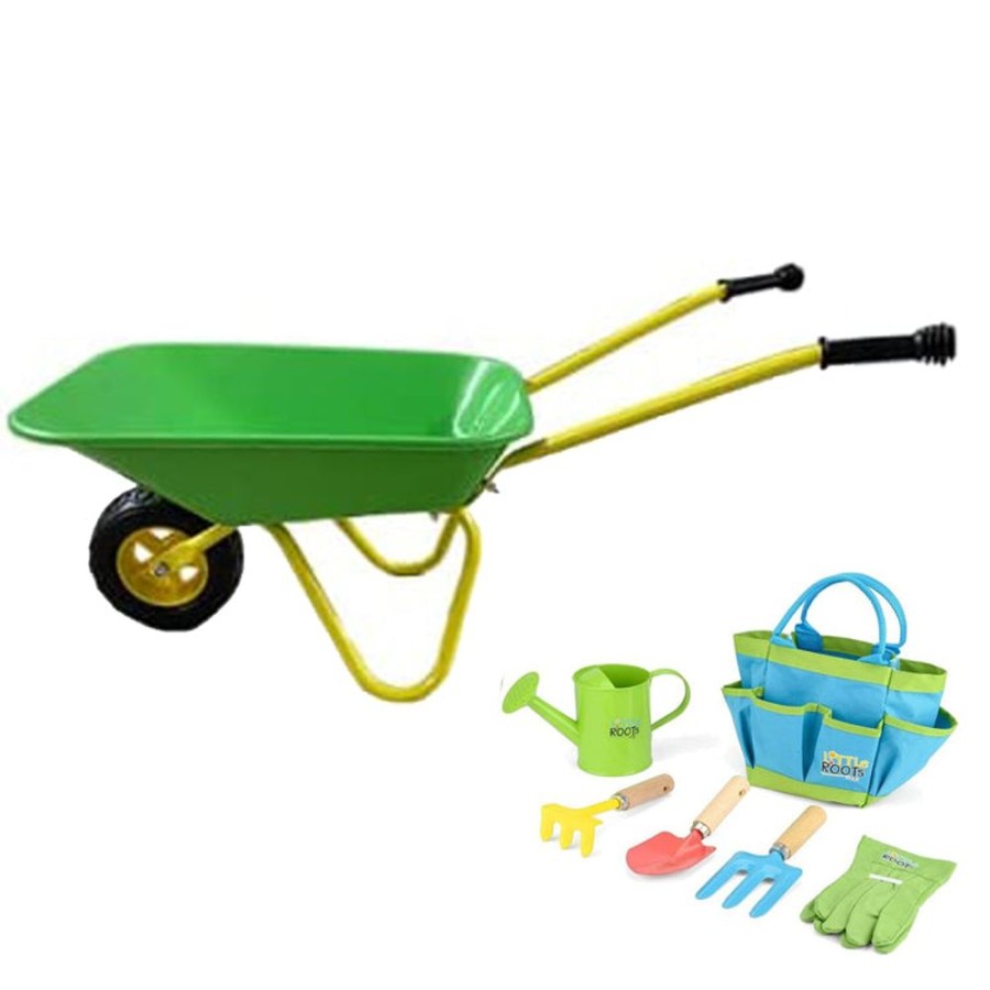 Playtime littlehelper Sand & Water Table | Multi Set Montessori Garden Toy Kit With Wheelbarrow & Tool Kit | Outdoor Kids Toys For Sand Pit | 3 Years+