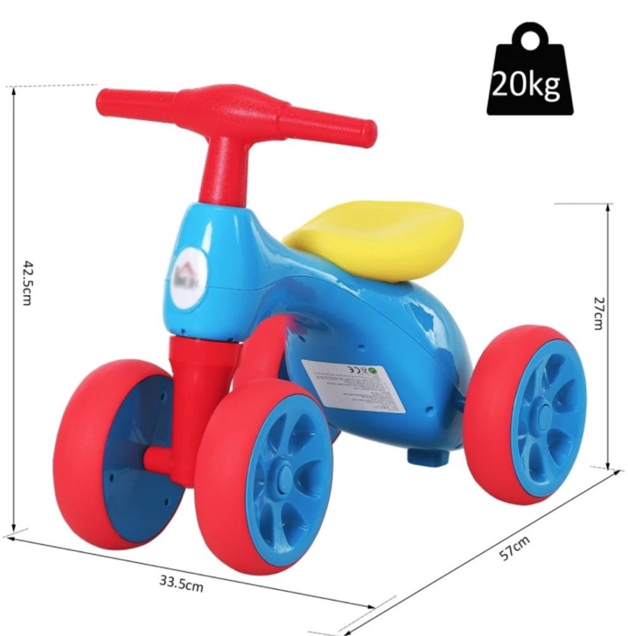 Playtime littlehelper Balance Bikes | 2-In-1 Kids 3 Wheel Tricycle | Balance Bike | Storage | 18-36 Months