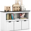 Toddler Furniture & Accessories littlehelper | 2-In-1 Kids Toy Storage Unit | Storage Cabinet | 1 Shelf | 3 Drawers | 2 Colours