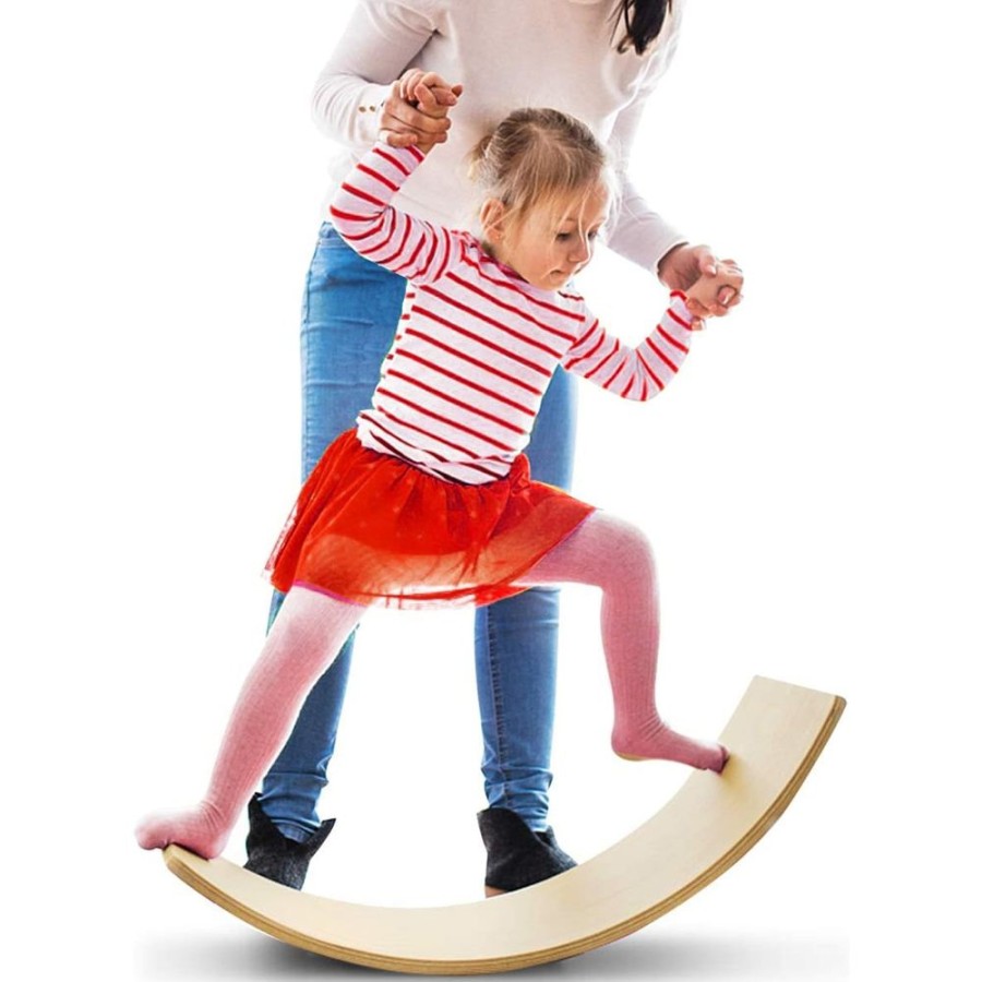 Playtime littlehelper Kids Climbing Frames | Pikler Eco Conscious Montessori Wooden Balance Board | Toddler Wobble Board | 3 Years+