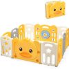 Baby & Nursery littlehelper Baby Playpens | Large 10 Panel Foldable Baby Playpen And Ball Pool | Yellow " Car"="" Themed="" Sunshine="" Design"="