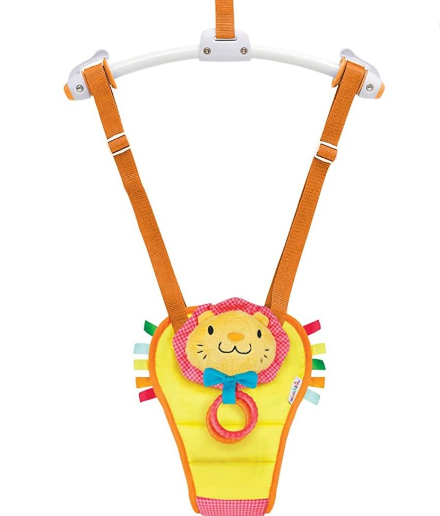 Baby & Nursery littlehelper Baby Bouncers | Spine-Supporting Secure Baby Door Bouncer Swing Seat | Red | 6-18 Months