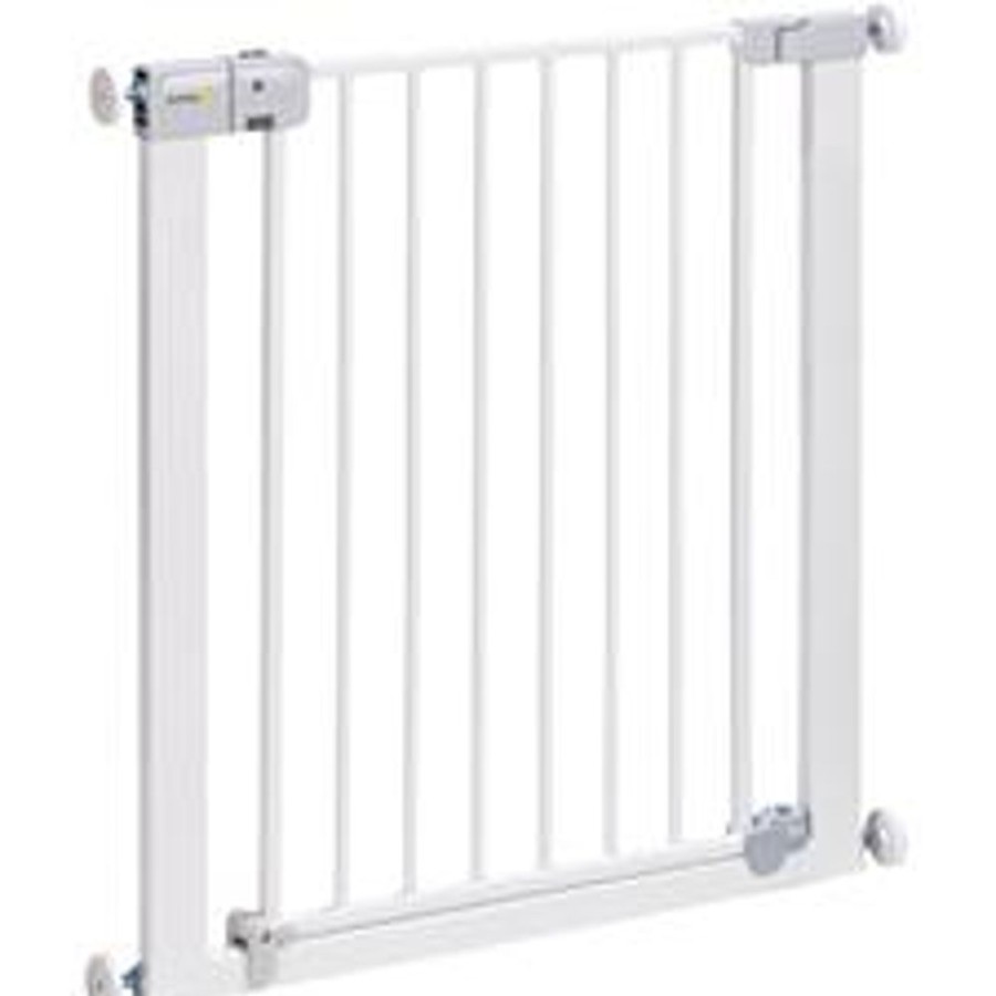 Baby & Nursery littlehelper Stair Gates | Safety 1St Metal Stair Gate | Auto Close | White Stair Gate (73-80Cm)