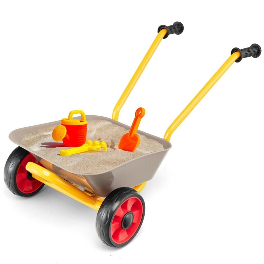 Playtime littlehelper Montessori Toys & Products | Children'S Montessori Heavy Duty Metal Easy Easy-Push Wheelbarrow | 2 Years +