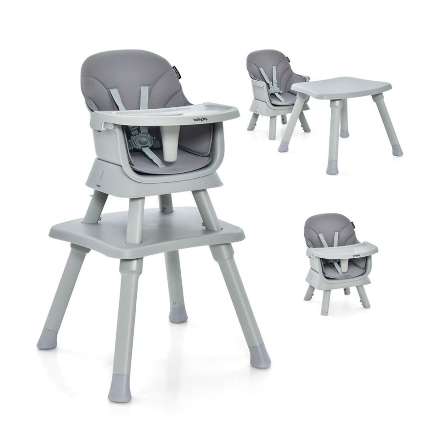 Mealtime littlehelper | 6-In-1 Grow-With-Me Baby High Chair | 5-Point Harness | Booster Seat | Table & Chair Set