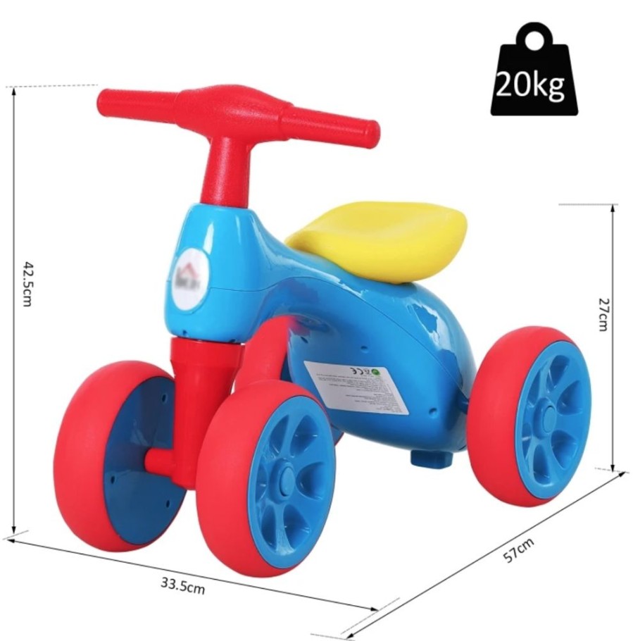 Playtime littlehelper Ride On Toys | 2-In-1 Kids 3 Wheel Tricycle | Balance Bike | Storage | 18-36 Months