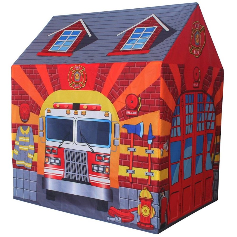 Playtime littlehelper Role Play Toys | Children'S 2 Person Fire Station | Fireman Play Tent | Den | Role Play Fun