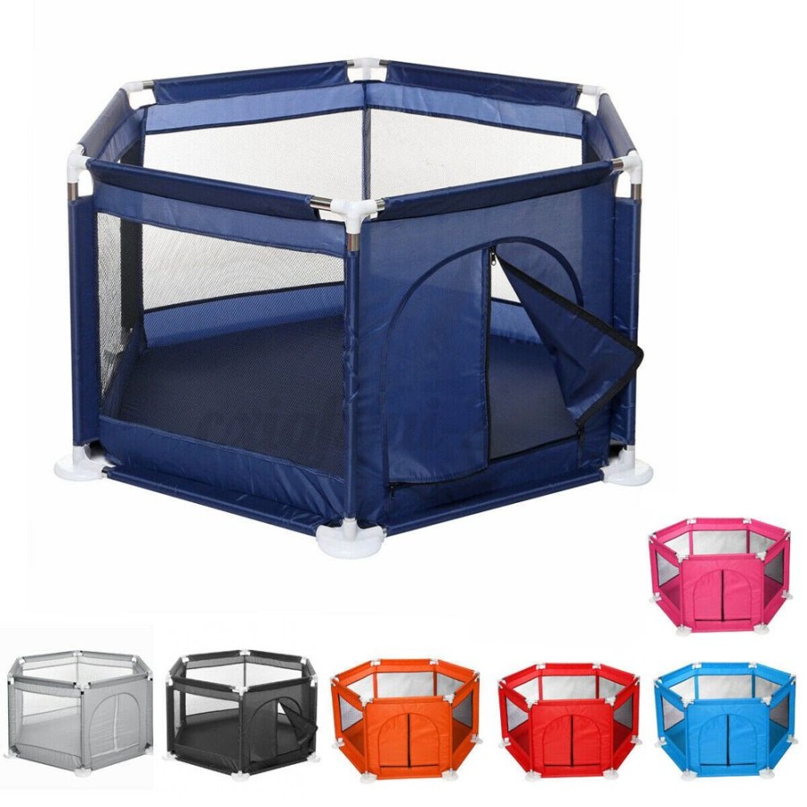 Baby & Nursery littlehelper Travel Cots & Playpens | Heavy Duty Hexaganol Baby Playpen & Ball Pool | Colour Options | 6 - 36M